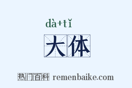 大体是什么意思的图片